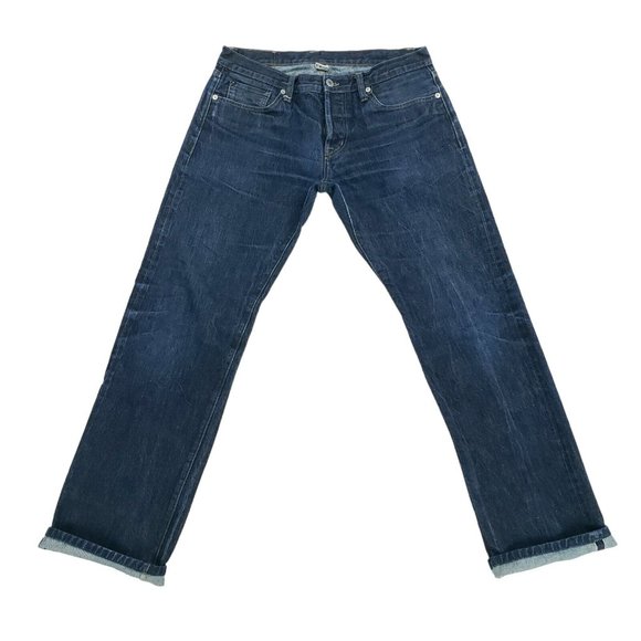 RGT Rogue Territory Selvedge Blue Jeans Mens Measure 31x30 Button Fly
